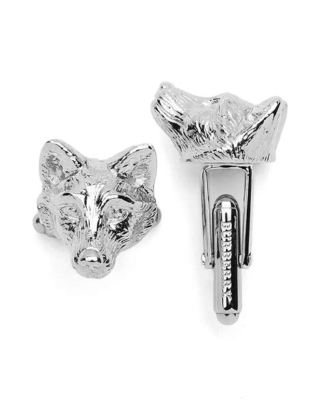 burberry fox cufflinks